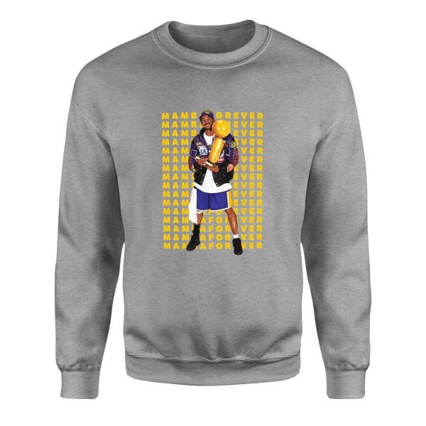 MAMBA FOREVER Kobe Bryant Sweatshirt L - Gri