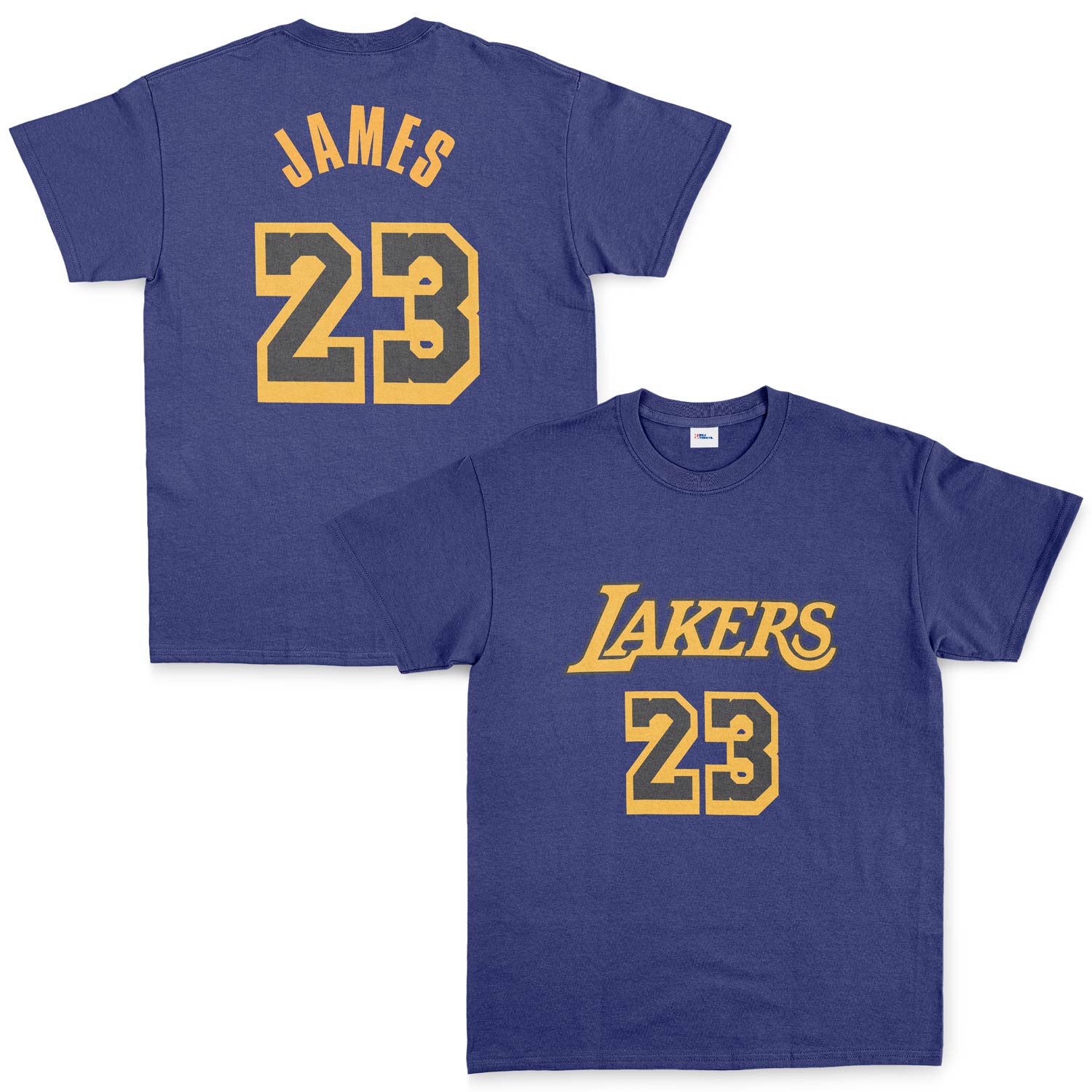LeBron James 23 Lakers Black Tişört S - İndigo Mavisi