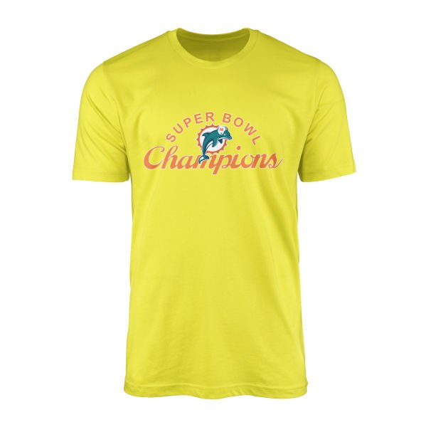 Miami Dolphins SB Champions Tişört L - Sarı