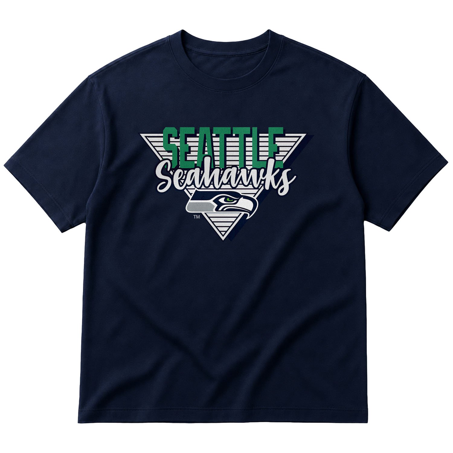 Seattle Seahawks V Oversize Tişört S - İndigo Mavisi