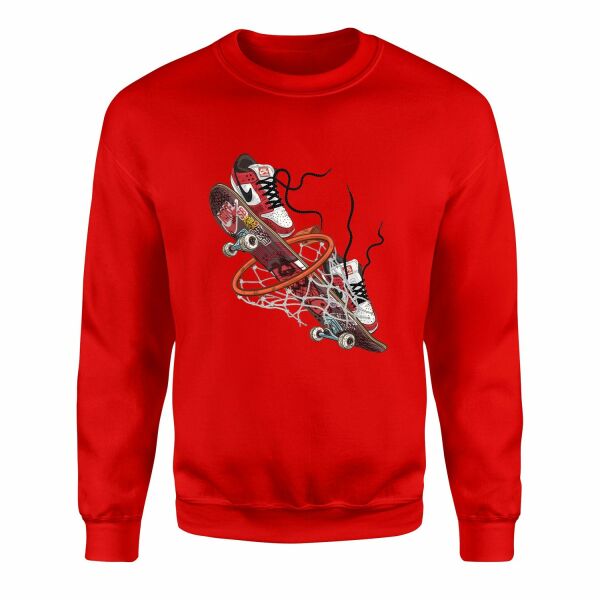 Air Jordan Skateboard Sweatshirt S - Kırmızı