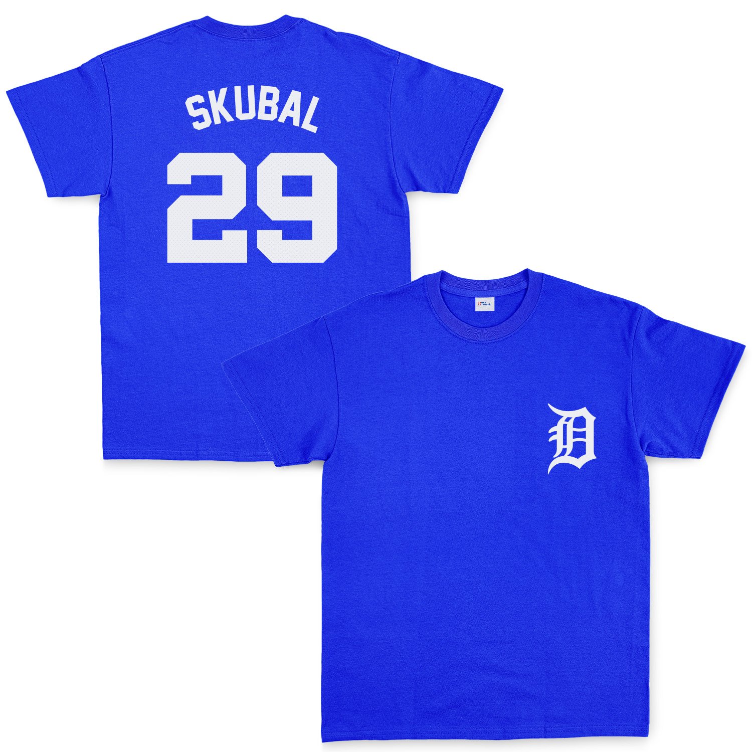Tarik Skubal 29 Detroit Tigers Jersey Tişört M - Mavi