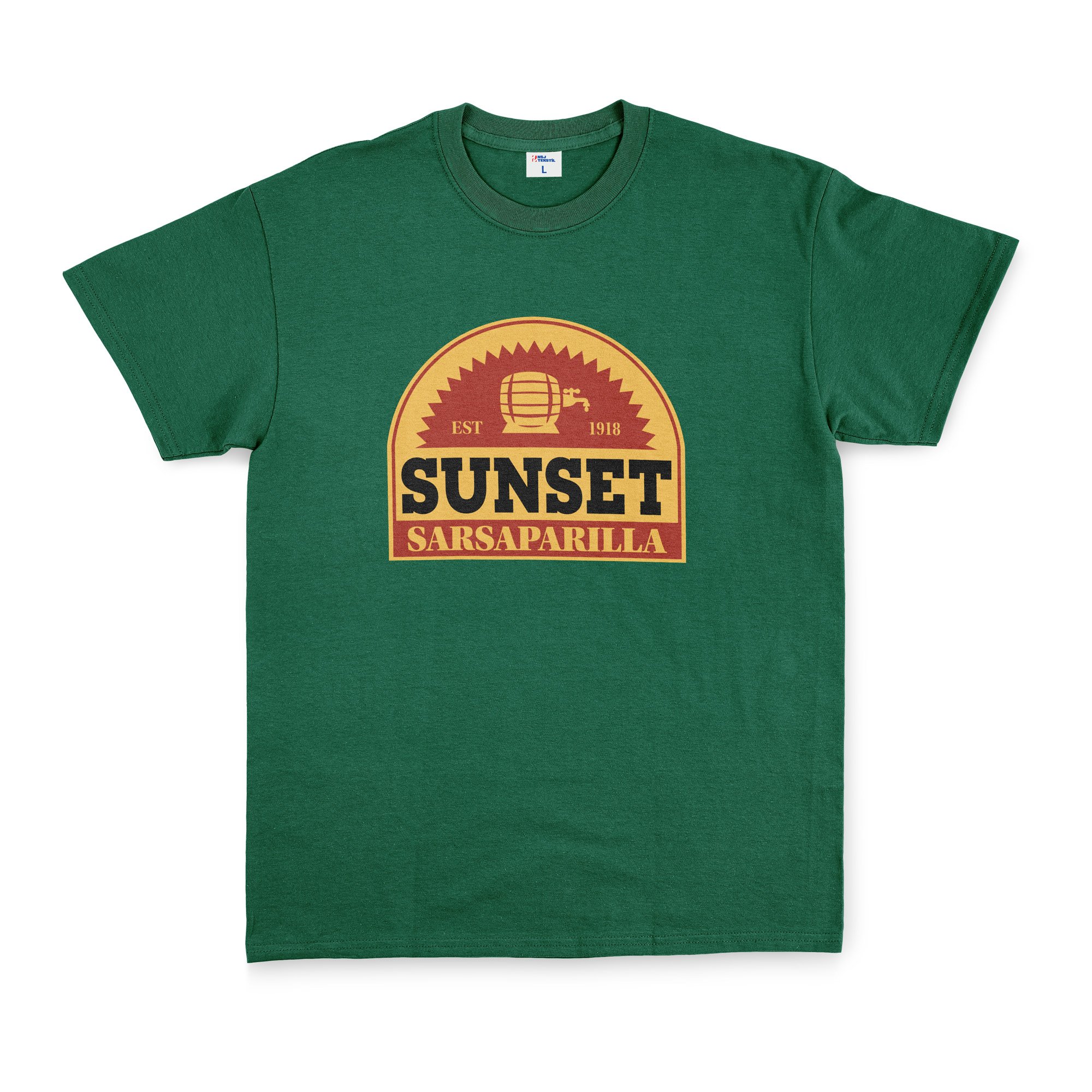 Sunset Sarsaparilla | Fallout Tişört XL - Nefti Yeşili