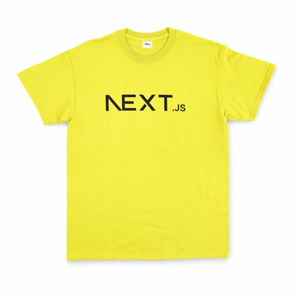 NEXT.js Tişört M - Sarı