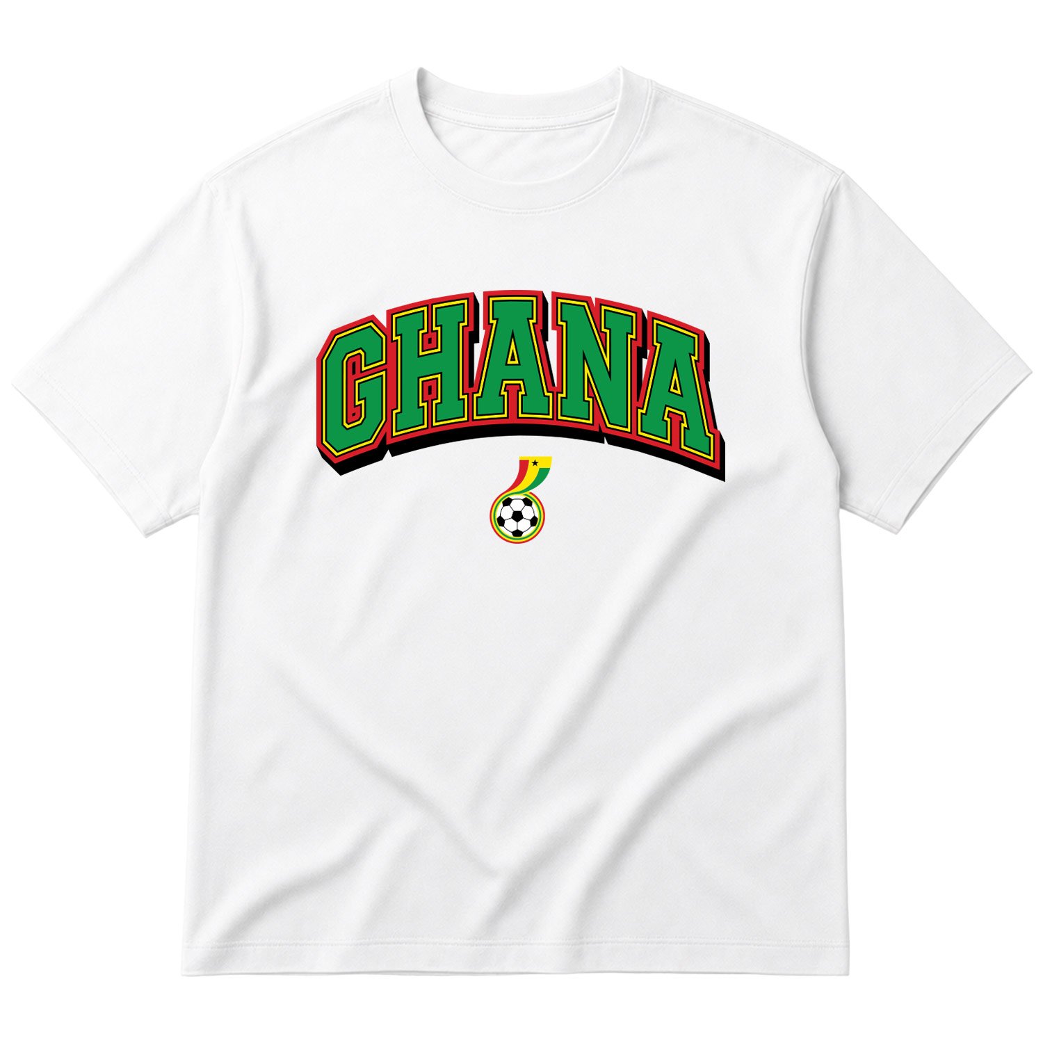 Gana 2026 Varsity Oversize Tişört L - Beyaz