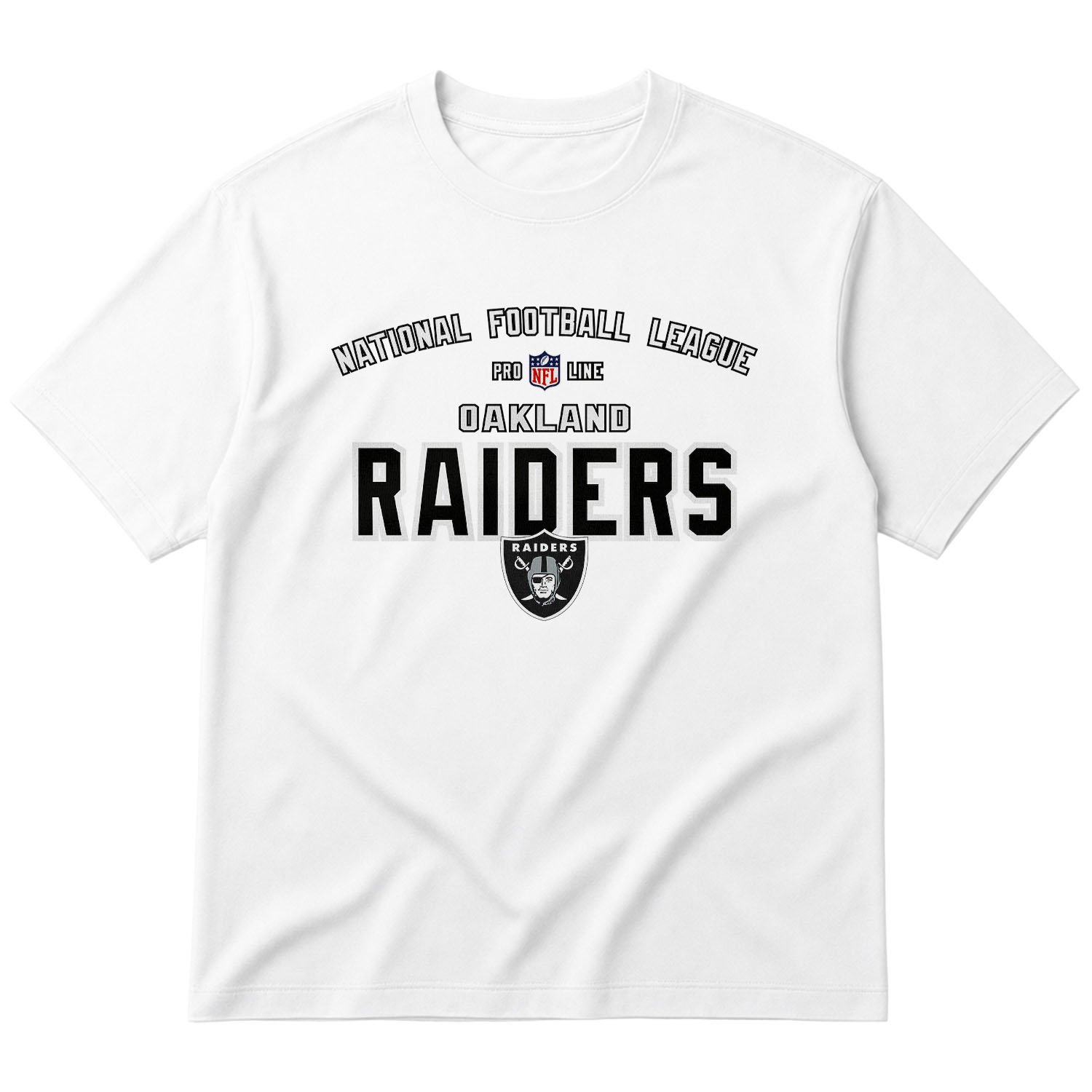 Las Vegas “Oakland” Raiders Retro Edition NFL Oversize Tişört L - Beyaz