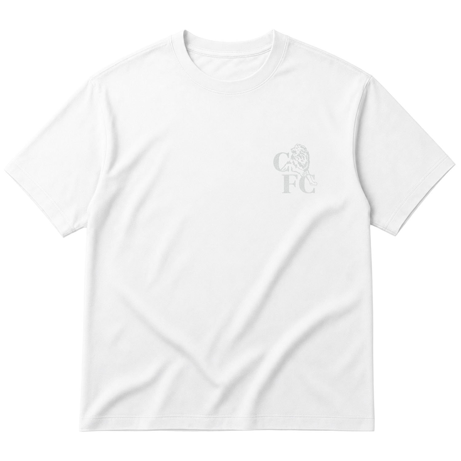 Chelsea FC Retro Icon Oversize Tişört M - Beyaz
