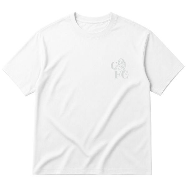 Chelsea FC Retro Icon Oversize Tişört M - Beyaz