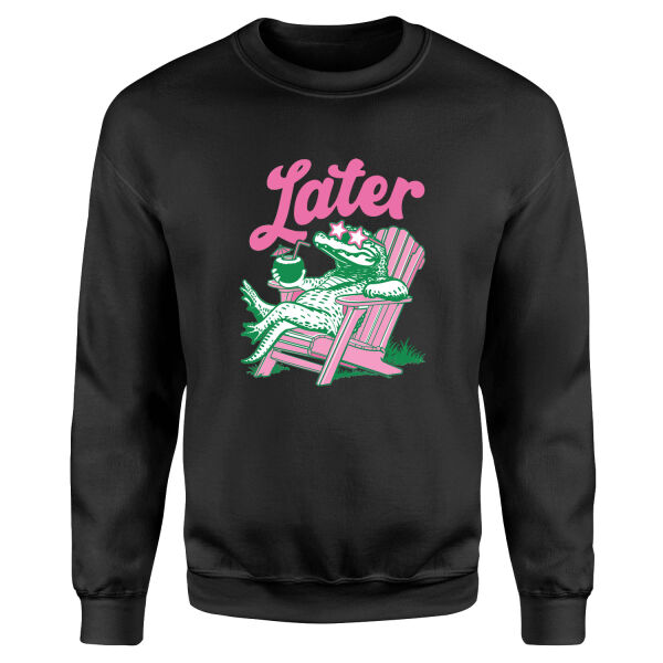 Later Sweatshirt S - Siyah