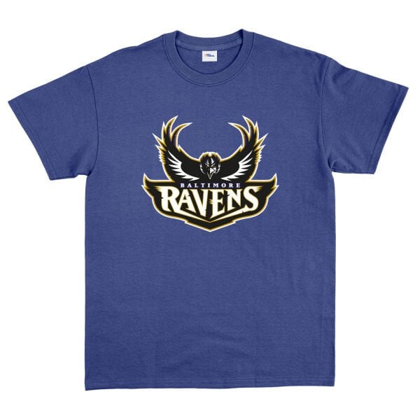 The Ravens Tişört L - İndigo Mavisi