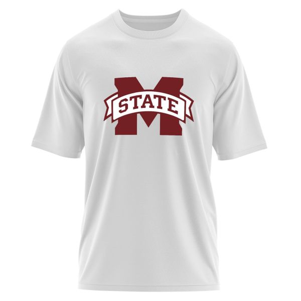 Mississippi State Bulldogs Oversize Tişört S - Beyaz