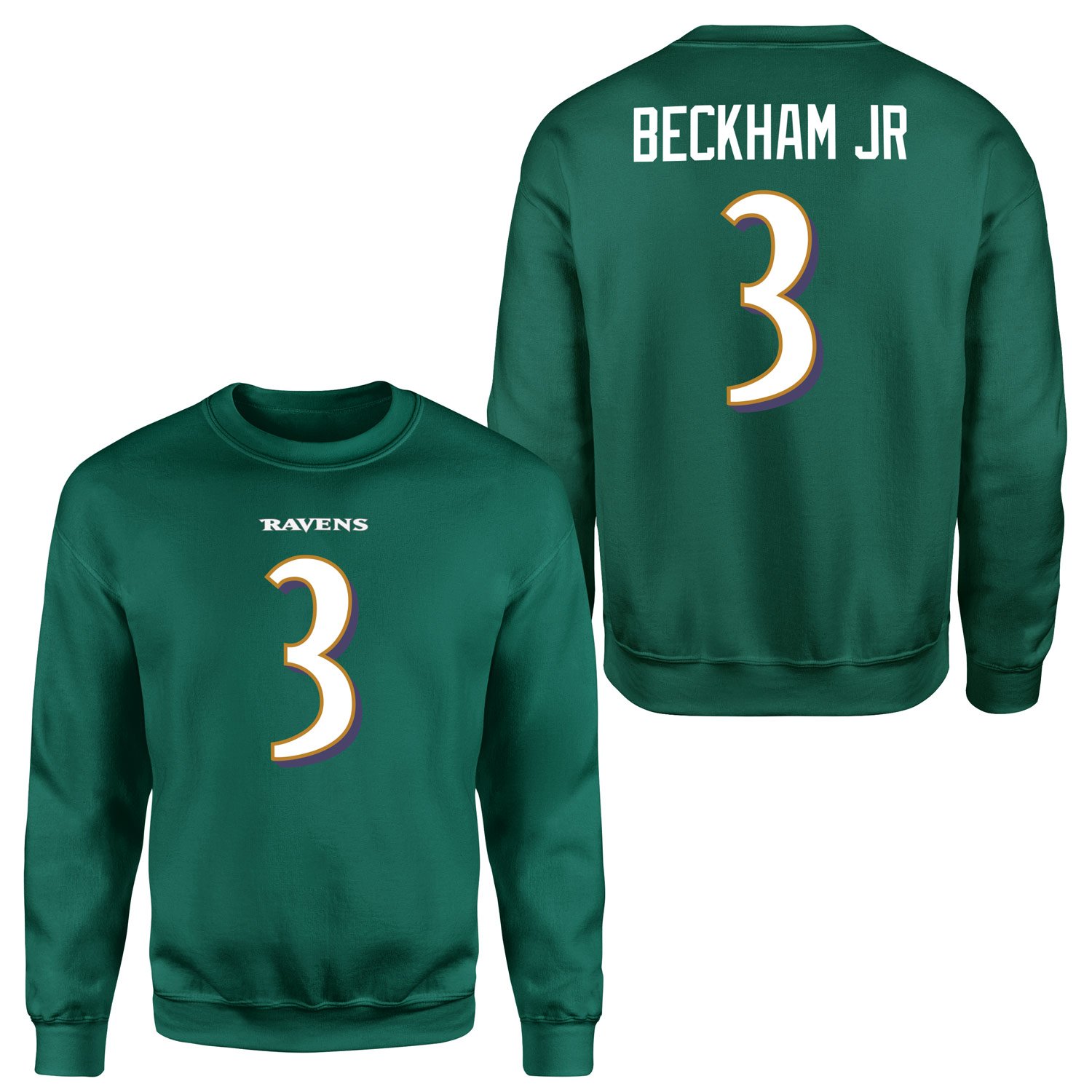 Odell Beckham Jr. Baltimore Ravens Sweatshirt XL - Nefti Yeşili