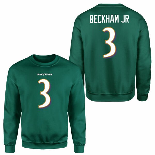 Odell Beckham Jr. Baltimore Ravens Sweatshirt XL - Nefti Yeşili
