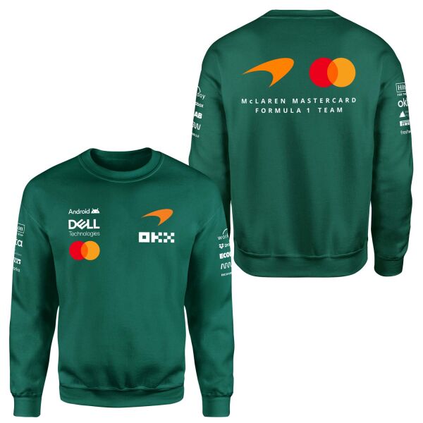 McLaren Racing 2026 Teamline Sweatshirt M - Nefti Yeşili