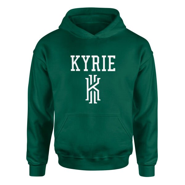 KYRIE Text Hoodie S - Nefti Yeşili