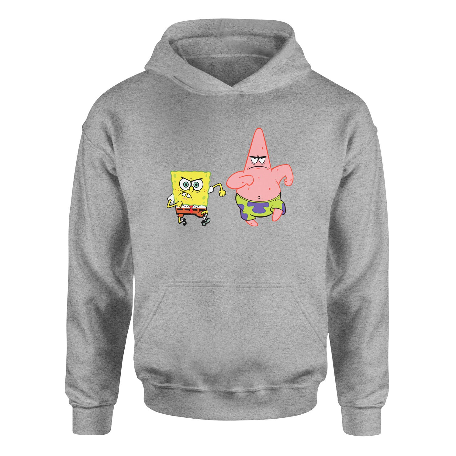Sünger Bob ve Patrick Hoodie XXL - Gri