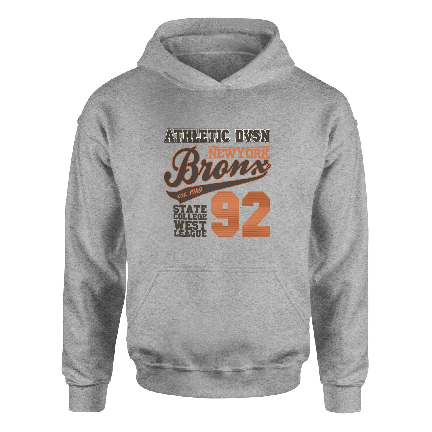 Athletic DVSN Bronx NY Hoodie XL - Gri