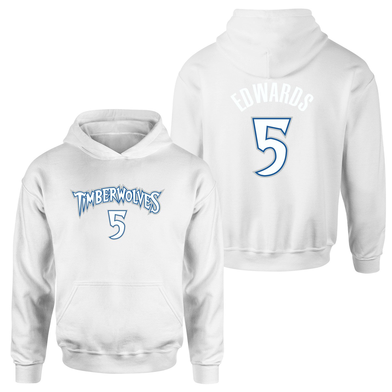 Anthony Edwards Minnesota Forma Hoodie M - Beyaz
