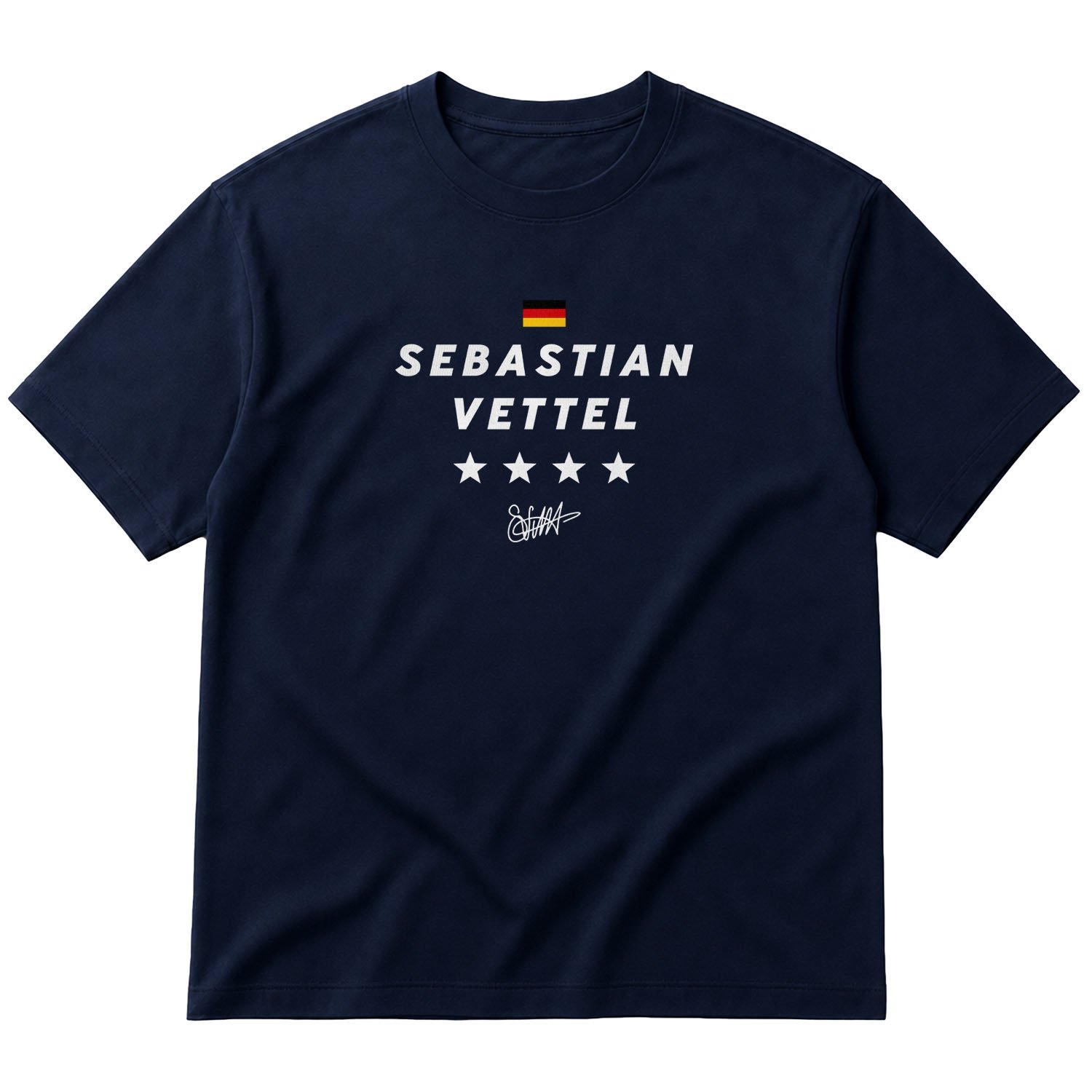 Sebastian Vettel Oversize Tişört L - İndigo Mavisi