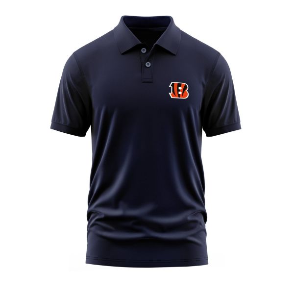 Cincinnati Bengals Polo Tişört S - İndigo Mavisi