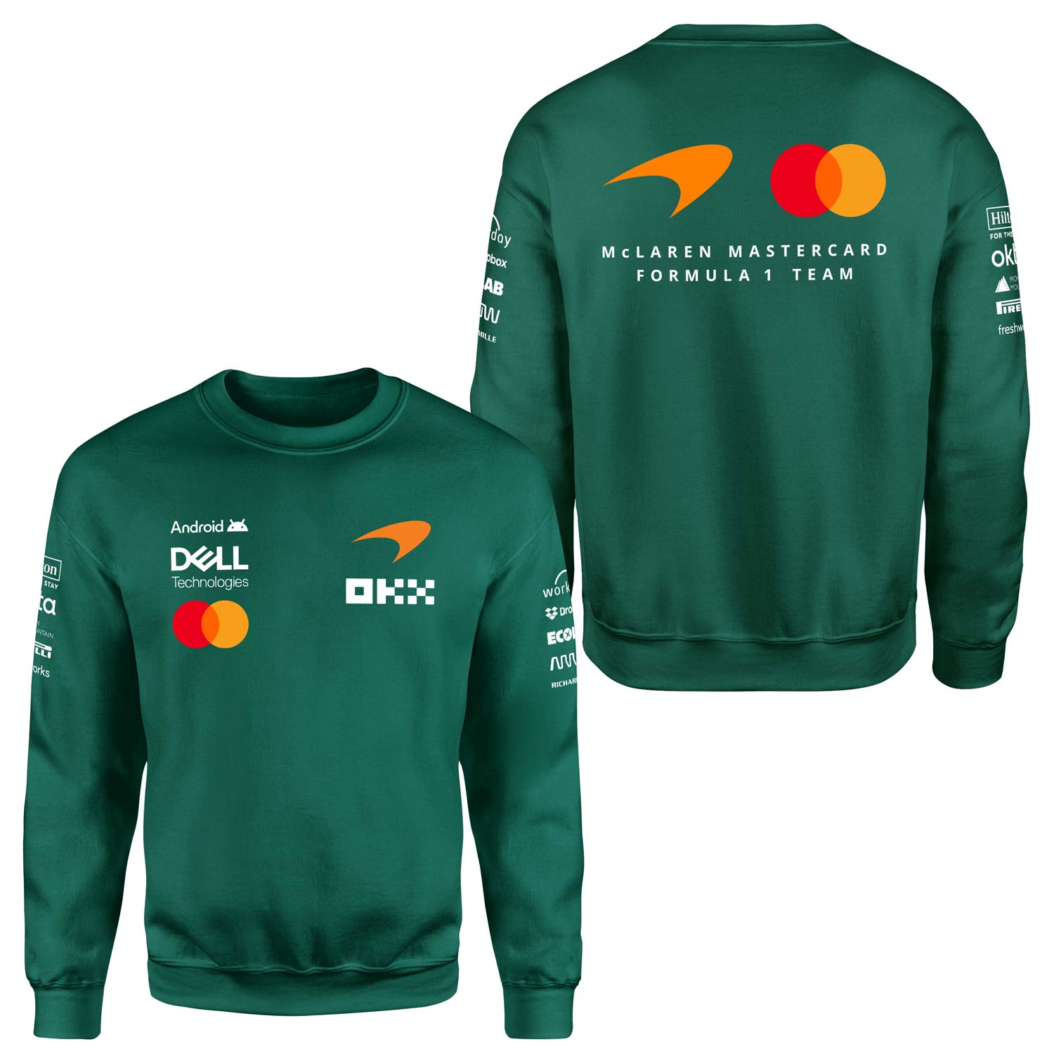 McLaren Racing 2026 Teamline Sweatshirt L - Nefti Yeşili