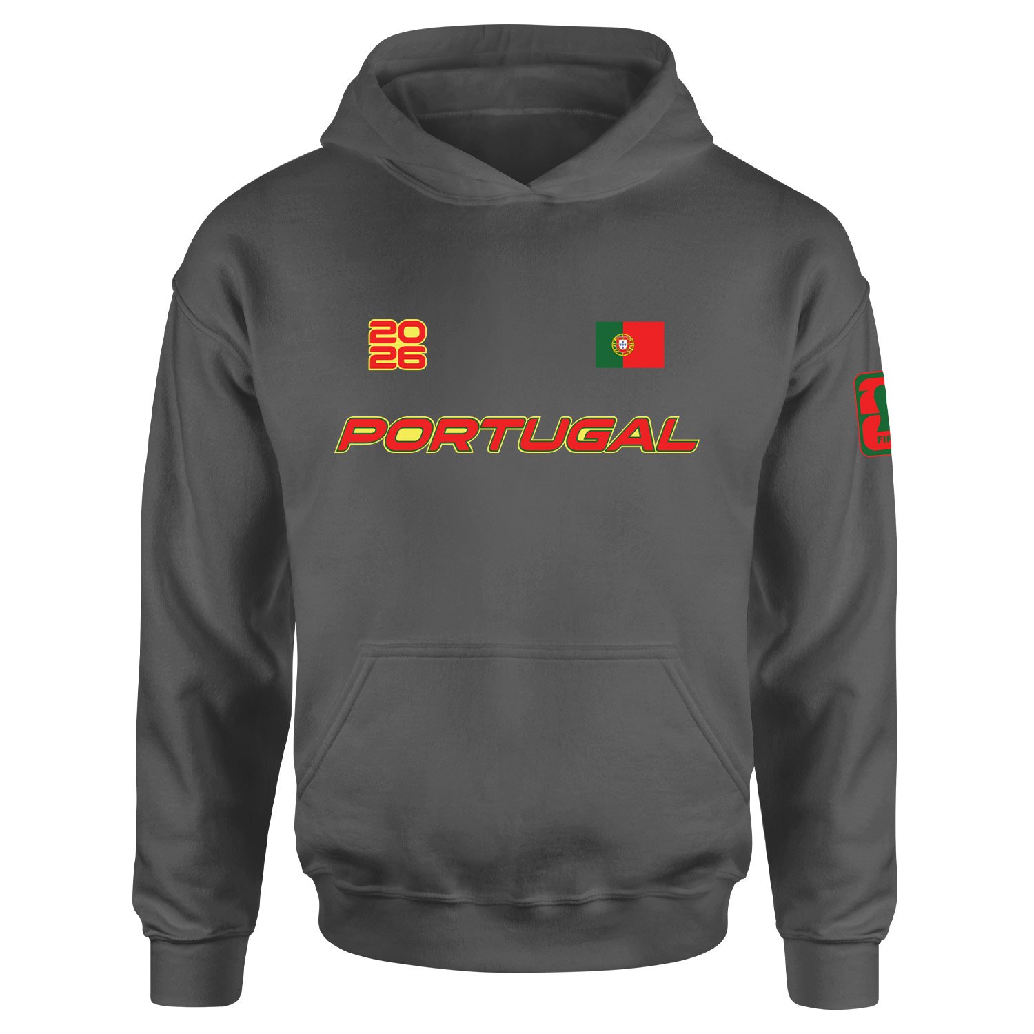 Portekiz 2026 Hoodie L - Füme