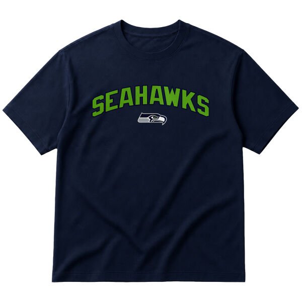 Go Seahawks Oversize Tişört S - İndigo Mavisi