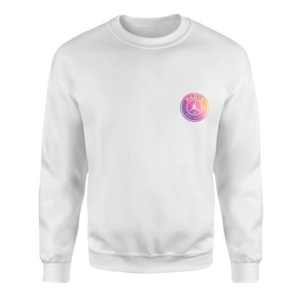 PSG X Air Jordan Gradient Sweatshirt L - Beyaz