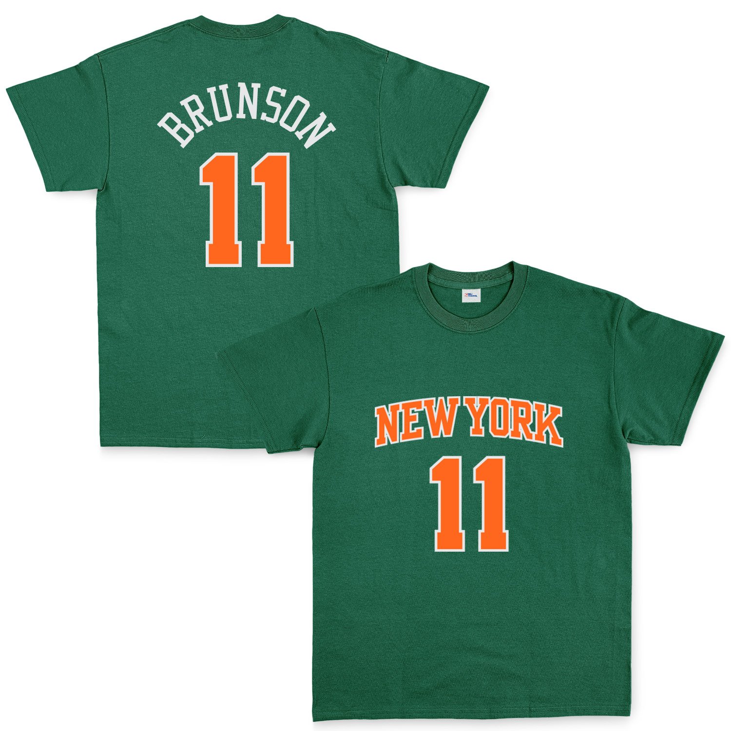 Jalen Brunson 11 New York Tişört S - Nefti Yeşili