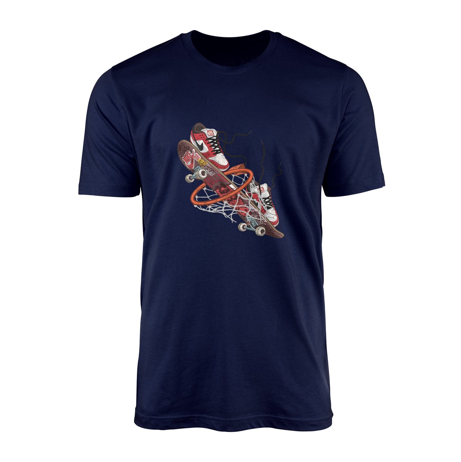 Air Jordan Skateboard Tişört L - İndigo Mavisi