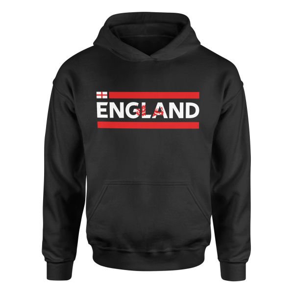 England Hoodie M - Siyah