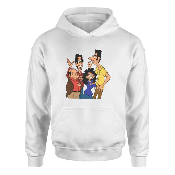 Friends of Seinfeld Hoodie S - Beyaz