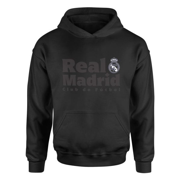 Real Madrid Club de Futbol Hoodie L - Siyah