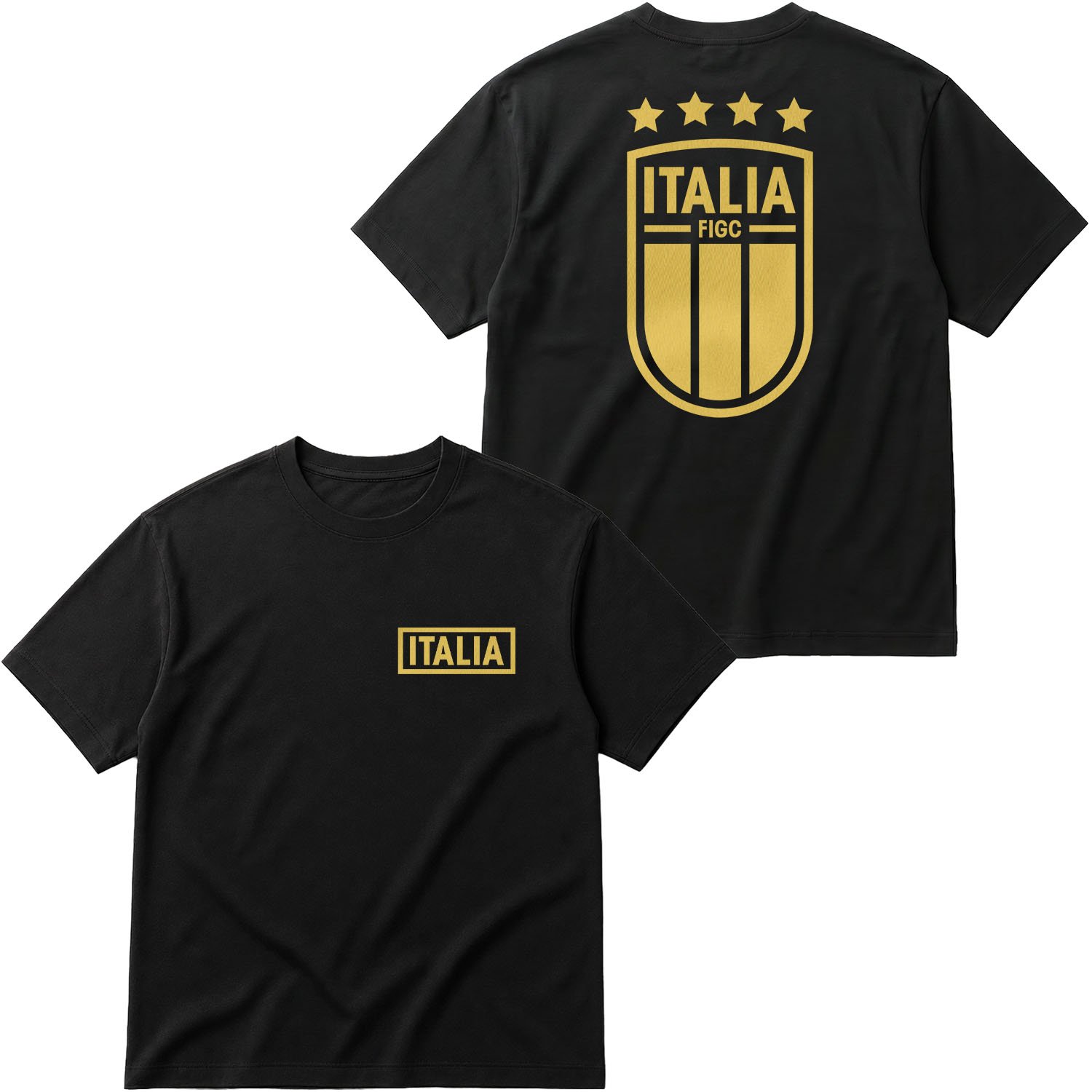 İtalya Futbol Takımı Gold Edition Oversize Tişört