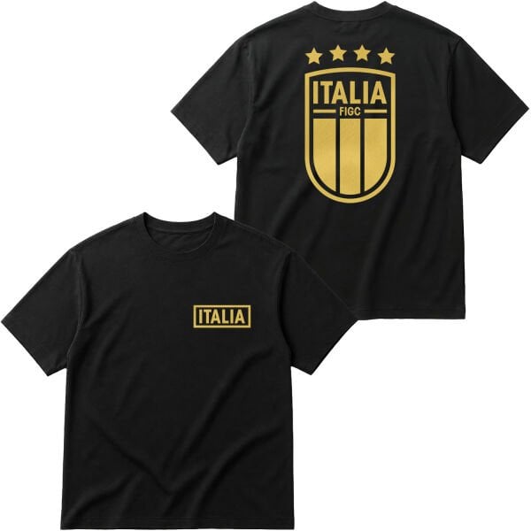 İtalya Futbol Takımı Gold Edition Oversize Tişört