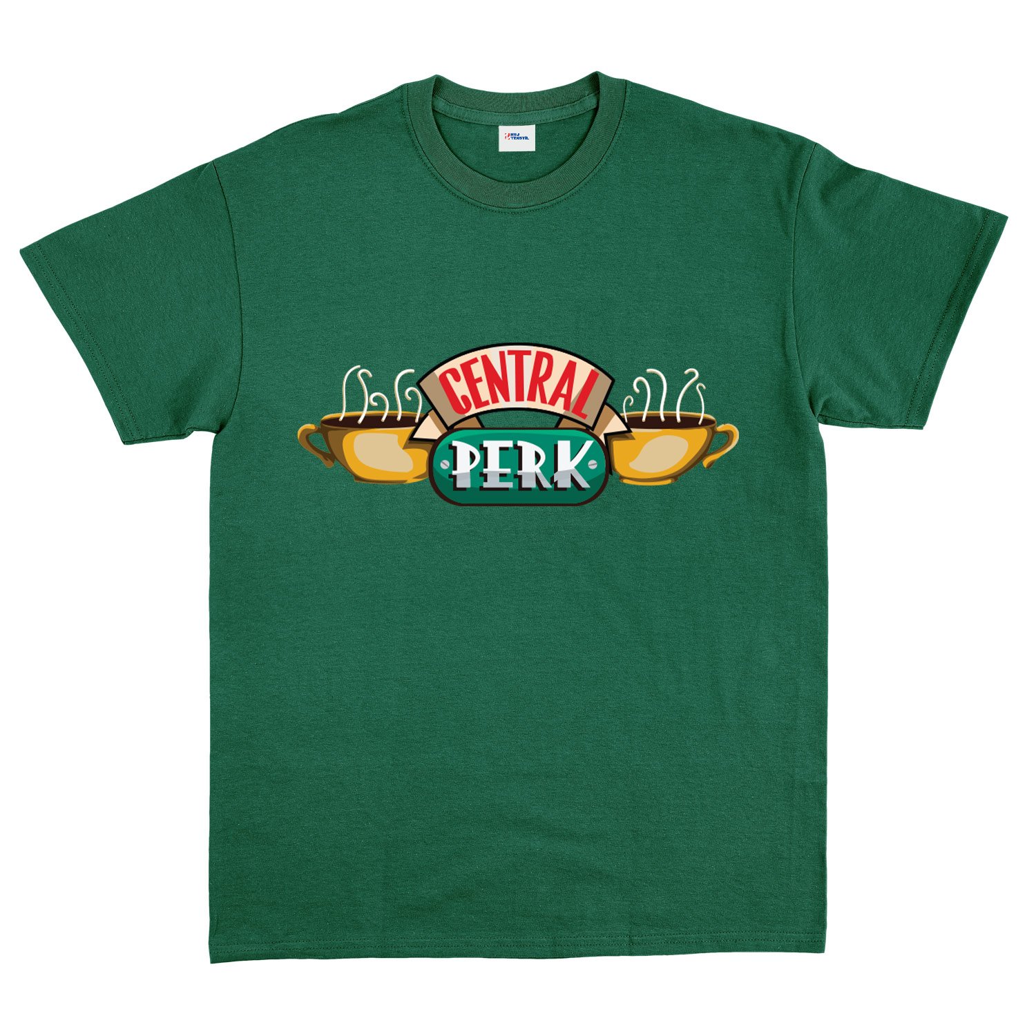 Central Perk Tişört XL - Nefti Yeşili