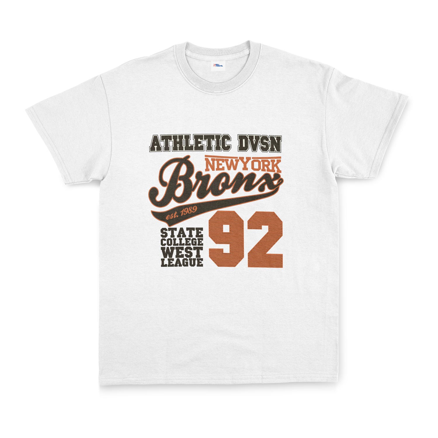 Athletic DVSN Bronx NY Tişört XL - Beyaz