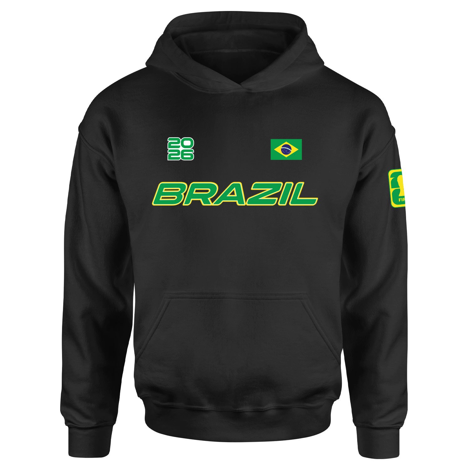 Brezilya 2026 Hoodie XXL - Siyah