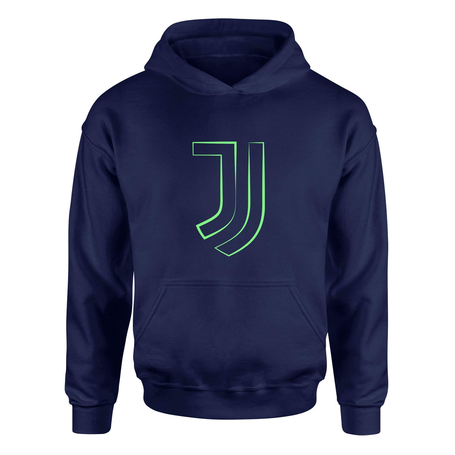 Juventus Green Strokes Hoodie XXL - İndigo Mavisi