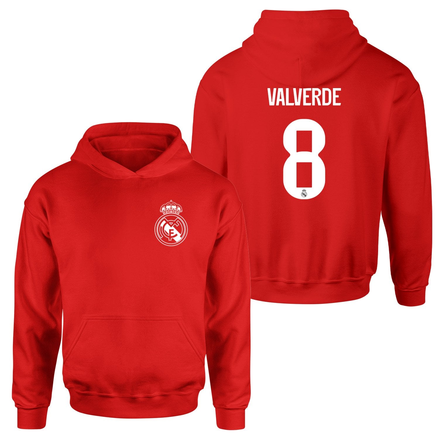 Federico Valverde RM BL Forma Hoodie L - Kırmızı