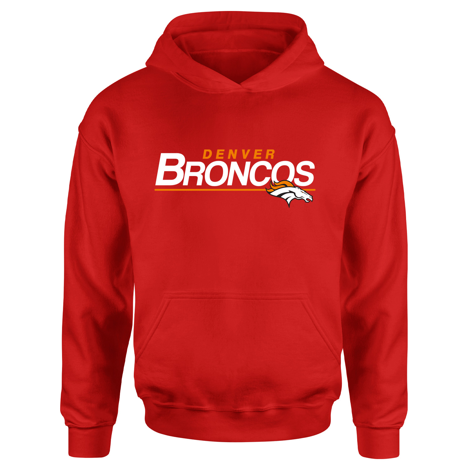 Denver BRONCOS Hoodie S - Kırmızı