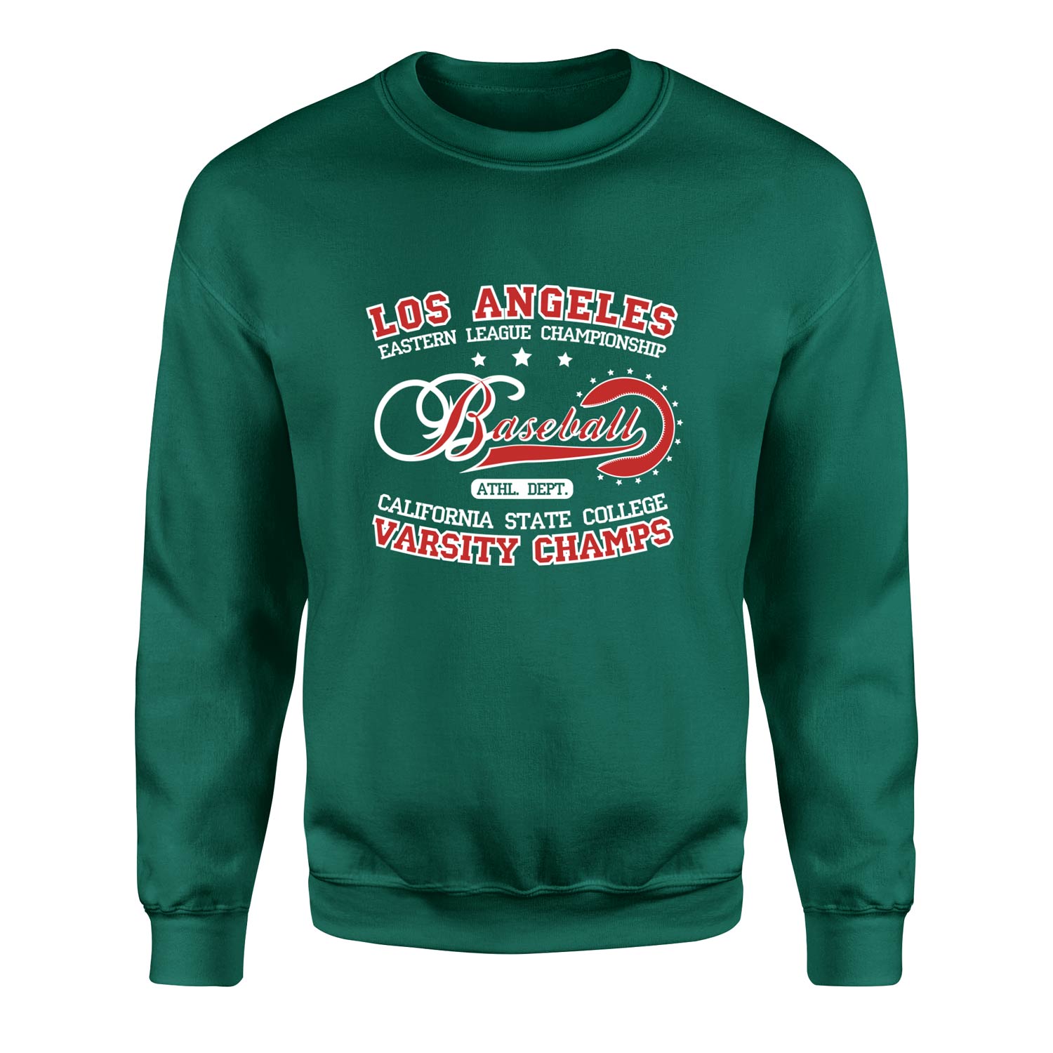 Los Angeles ELC Baseball Sweatshirt M - Nefti Yeşili