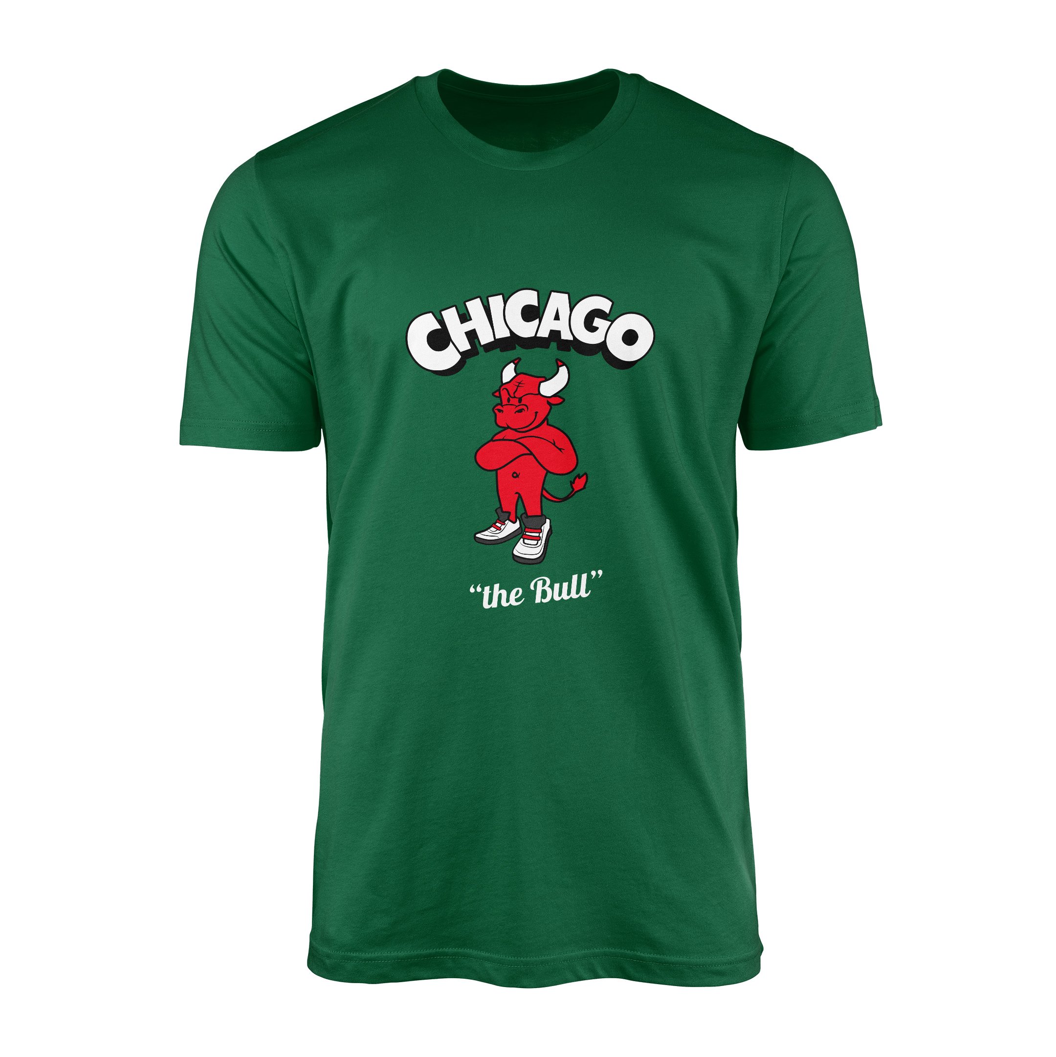 Chicago Cartoon Tişört XL - Nefti Yeşili