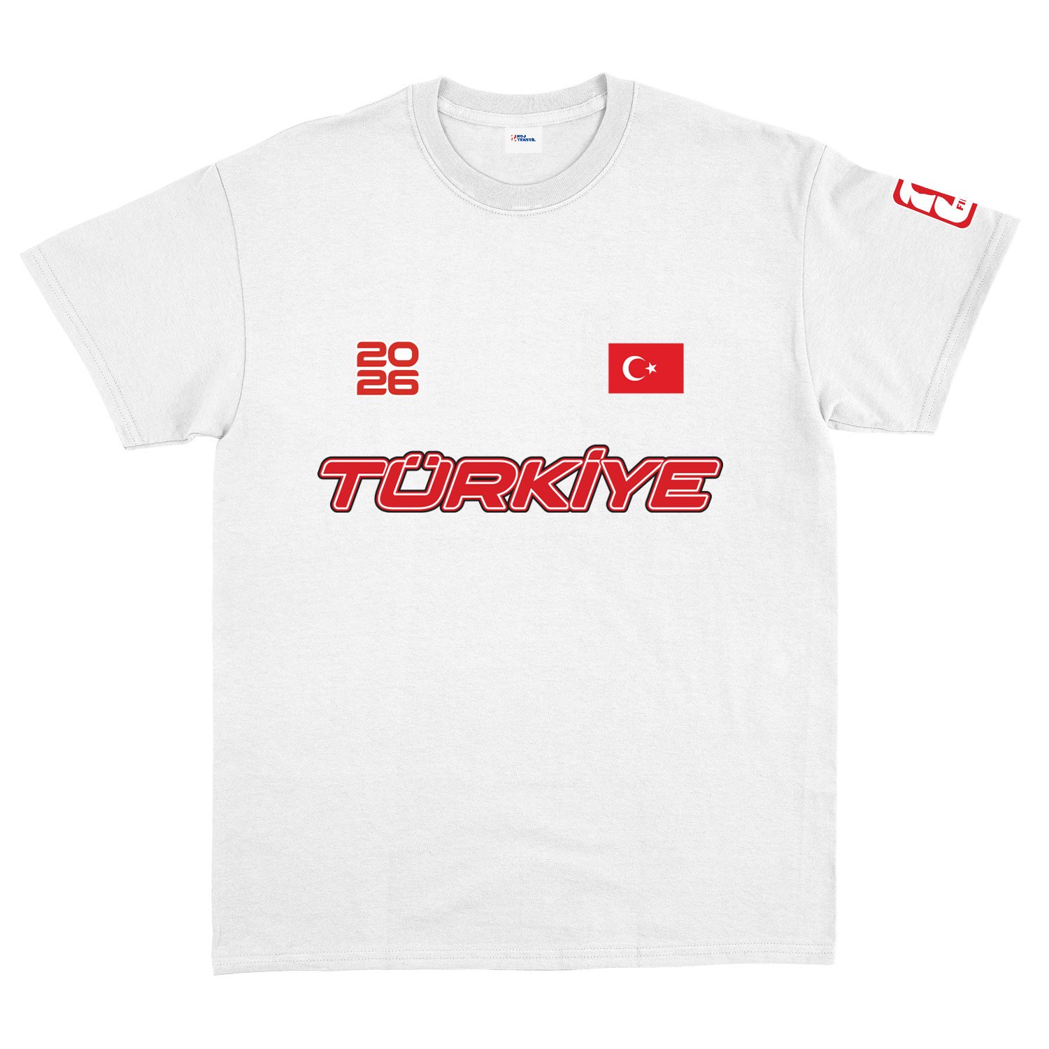 Türkiye 2026 Tişört XXL - Beyaz