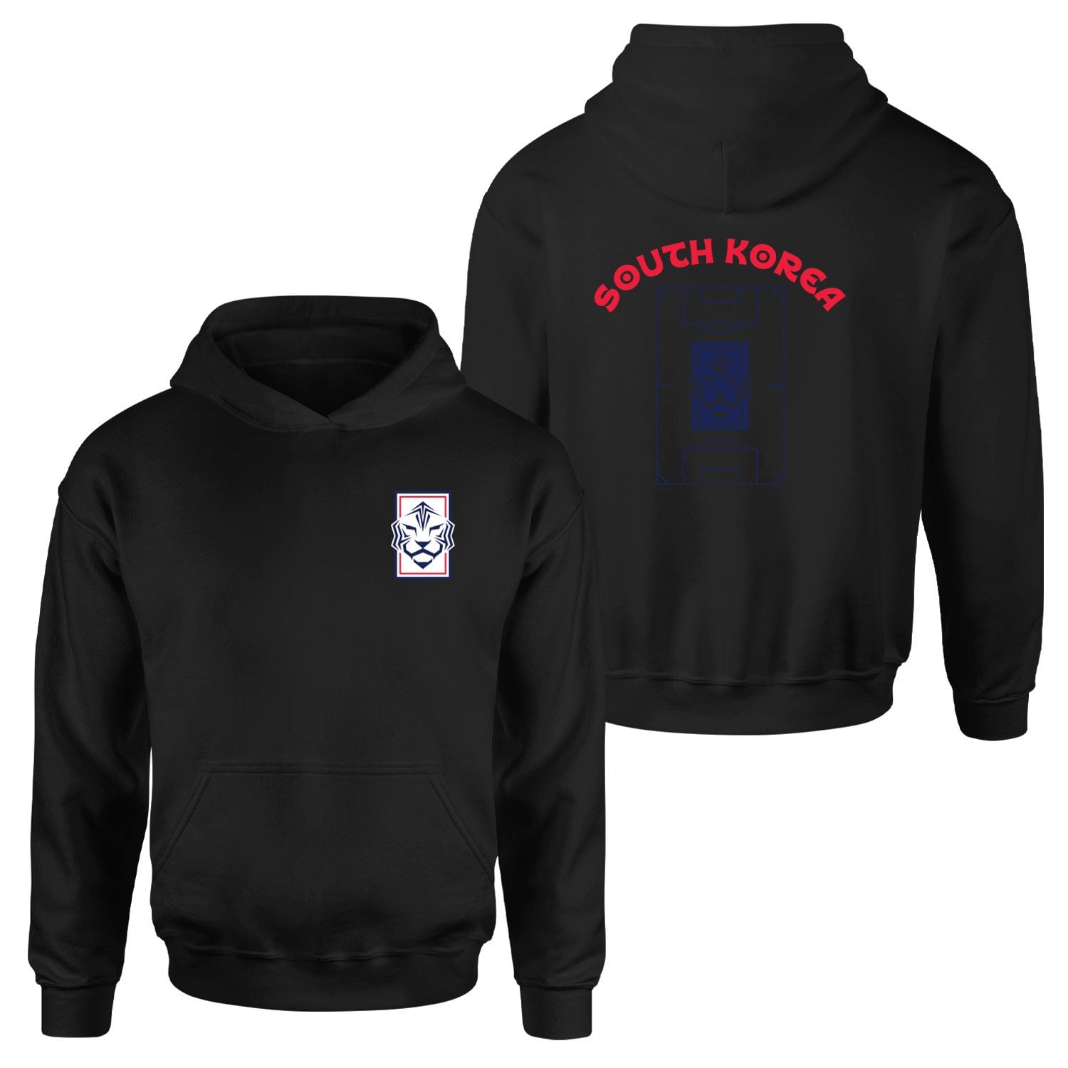 Güney Kore Dünya Kupası 2026 Hoodie XXL - Siyah