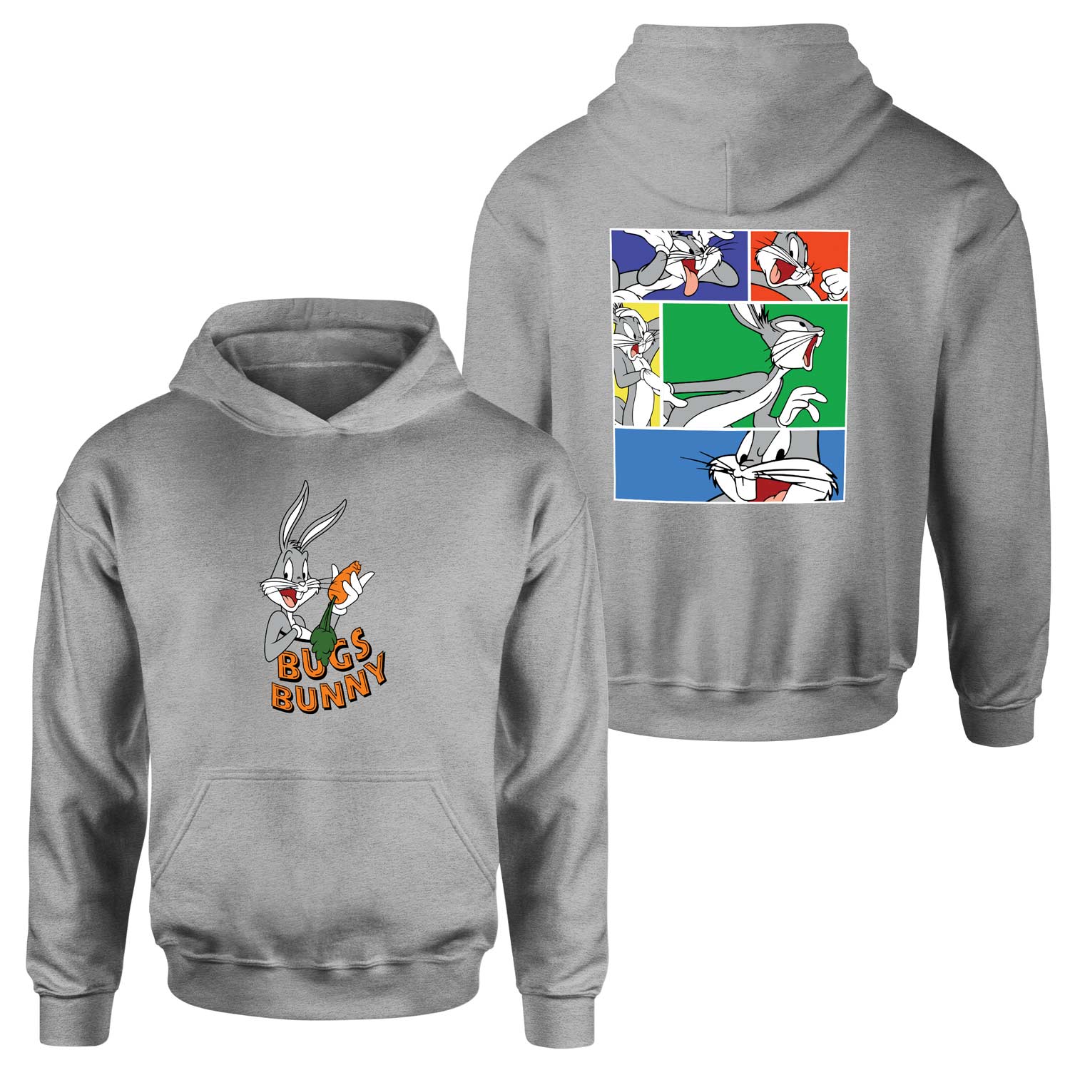 Bugs Bunny 360 Hoodie XL - Gri