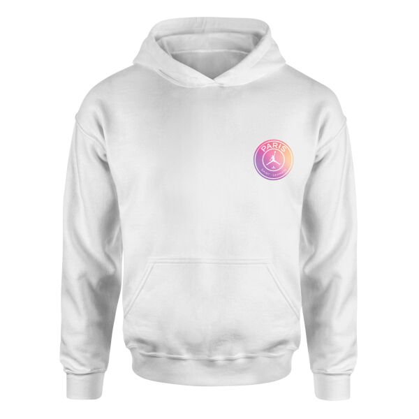 PSG X Air Jordan Gradient Hoodie M - Beyaz