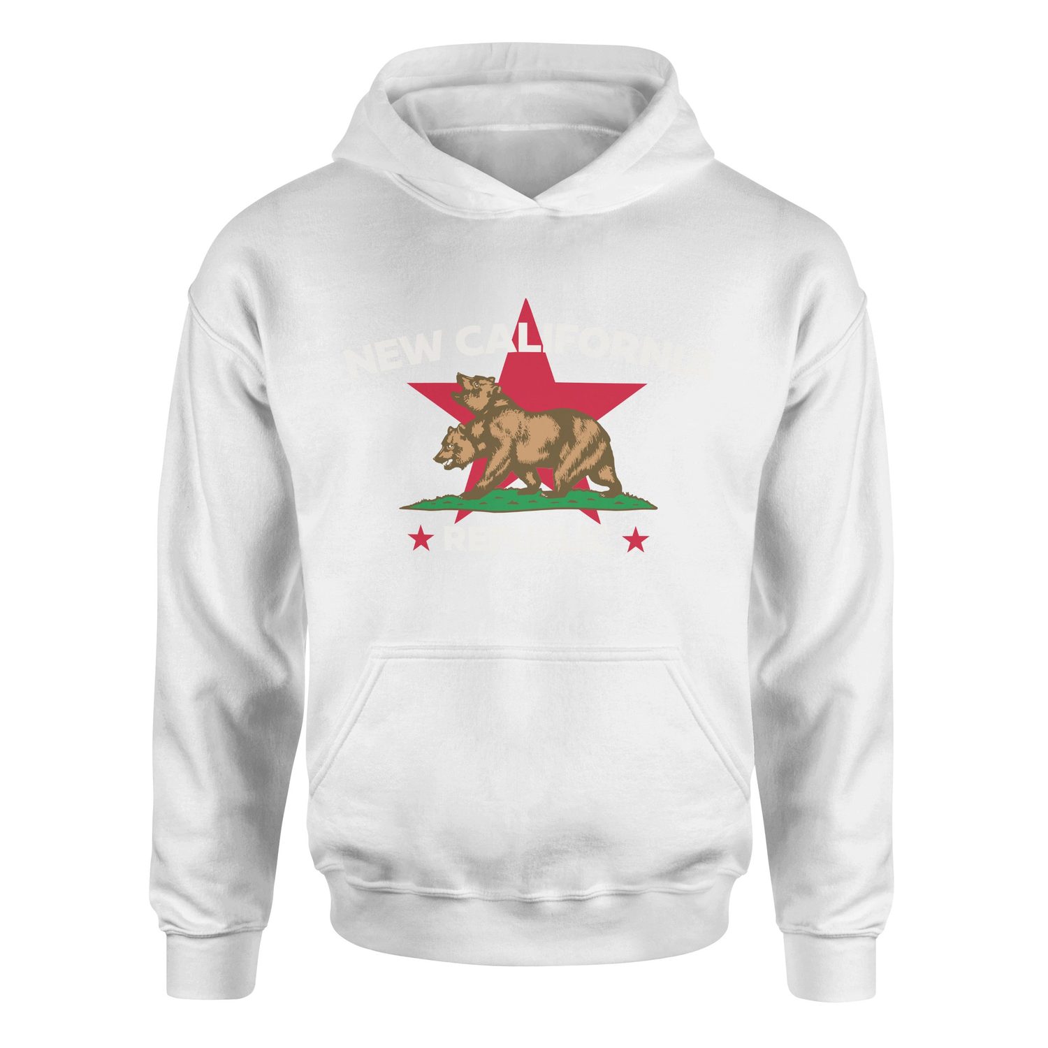 New California Republic Premium Hoodie S - Beyaz