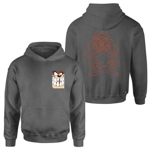 Tazmanya Canavarı Hoodie S - Füme