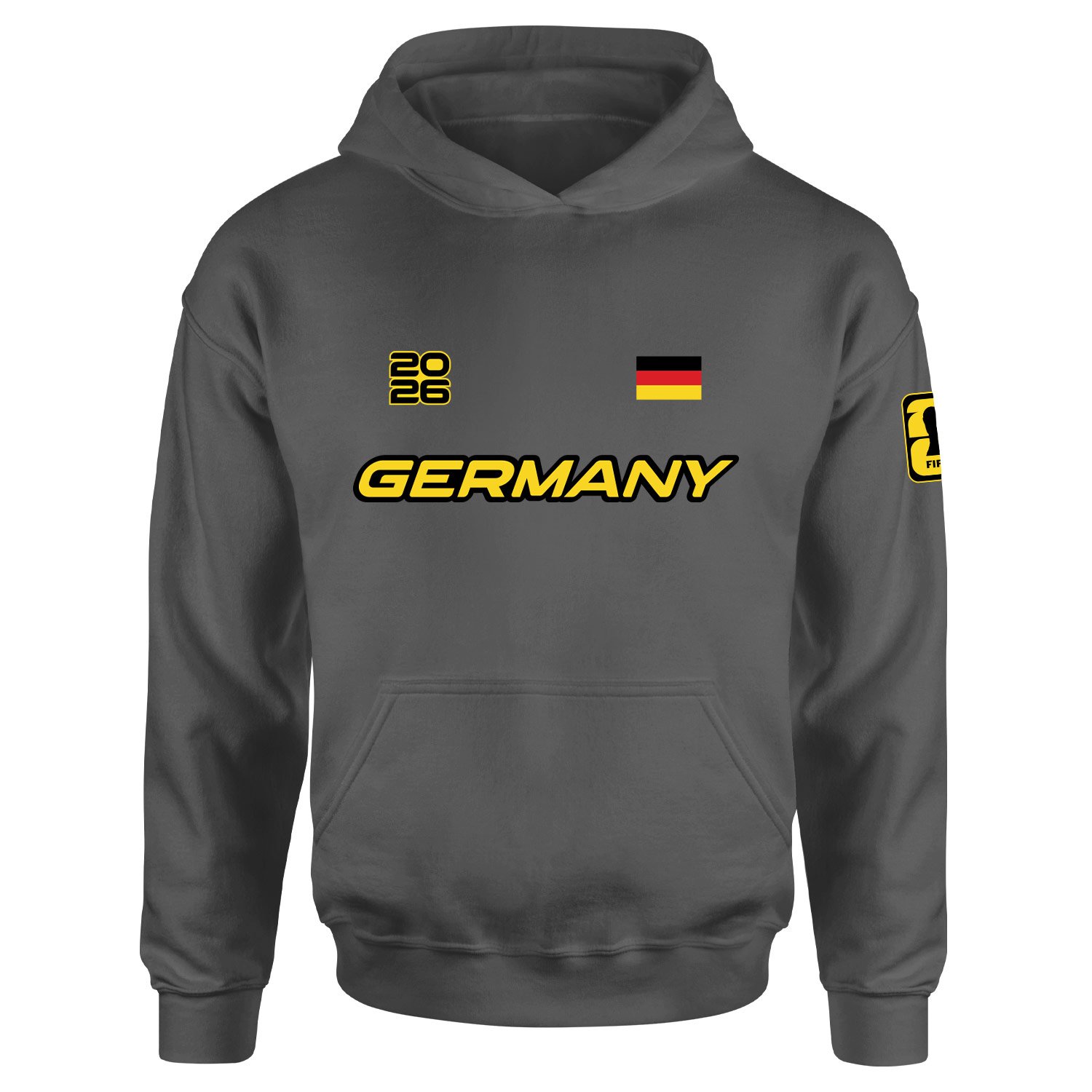 Almanya 2026 Hoodie L - Füme